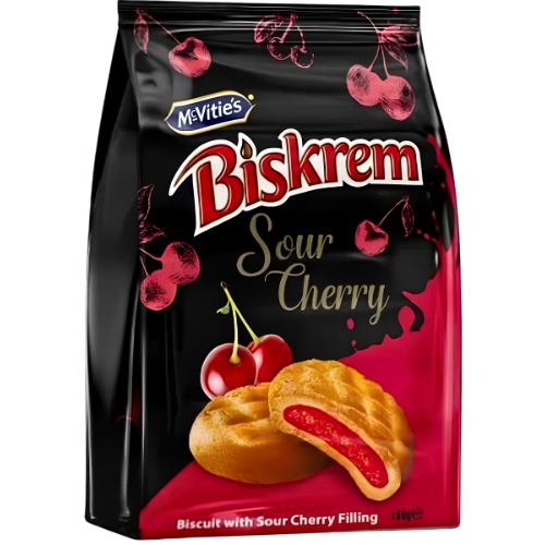 McVities Biskrem Cherry Filling 12x160g dimarkcash&carry