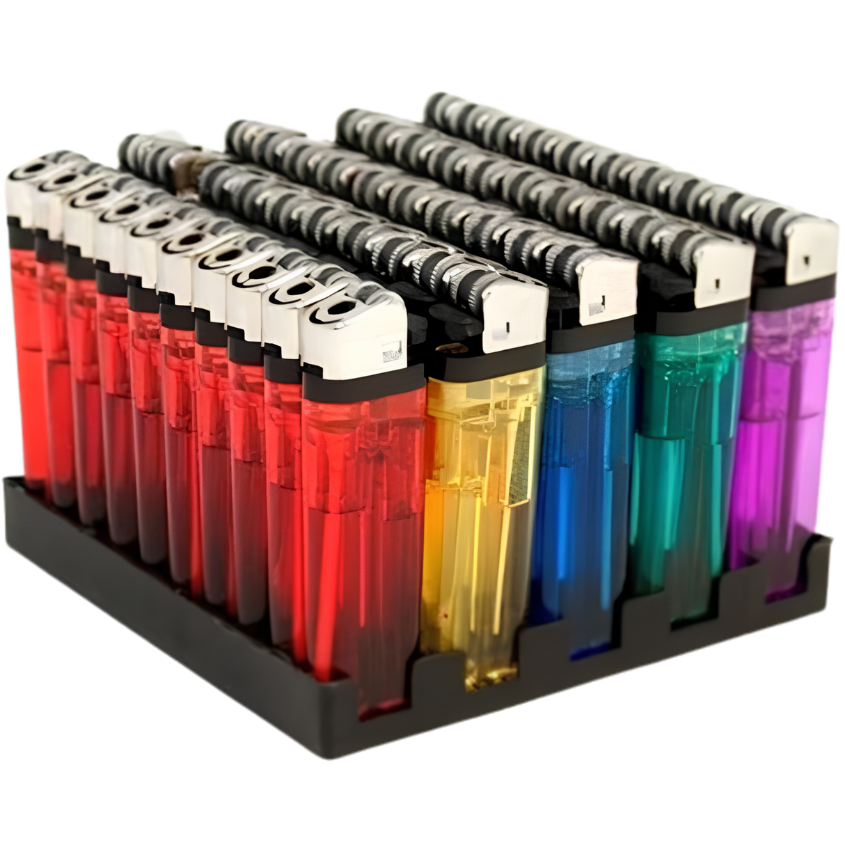 4Smoke Transparent Lighters 50pack dimarkcash&carry
