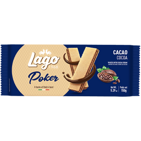 Lago Poker Wafer With Cacao 16X150g dimarkcash&carry