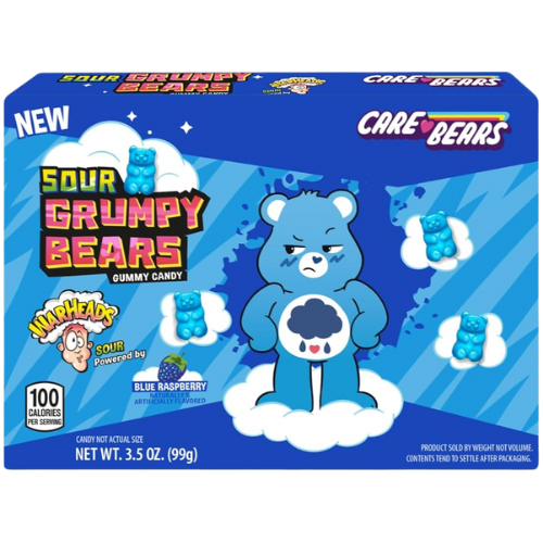 Warheads Grumpy Bears Theatre Box 12x99g (3.5oz) dimarkcash&carry