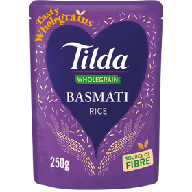 Tilda Wholegrain Rice 6X250g - PMP - £1.29 dimarkcash&carry