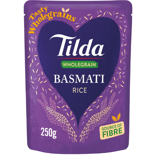 Tilda Wholegrain Rice 6X250g - PMP - £1.29 dimarkcash&carry