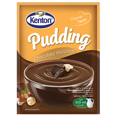 Kenton Pudding Chocolate & Hazelnut 99p PM 12x100g dimarkcash&carry