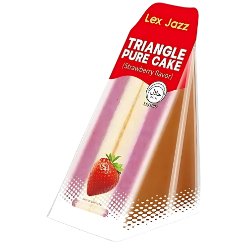 Obalab Triangular Cake Strawberry 20X100g dimarkcash&carry