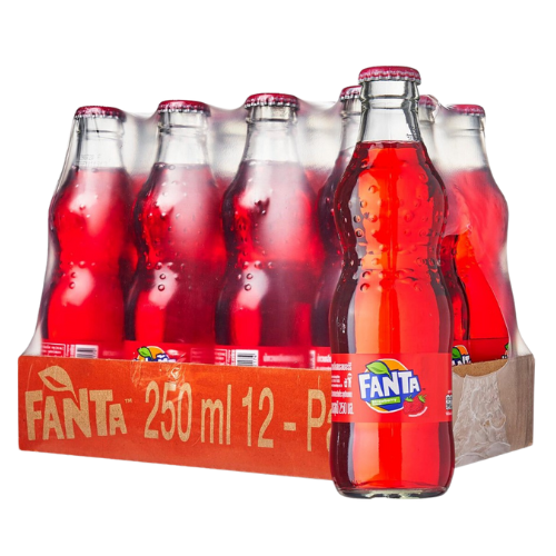 Fanta Strawberry Glass Bottle 12x250ml dimarkcash&carry