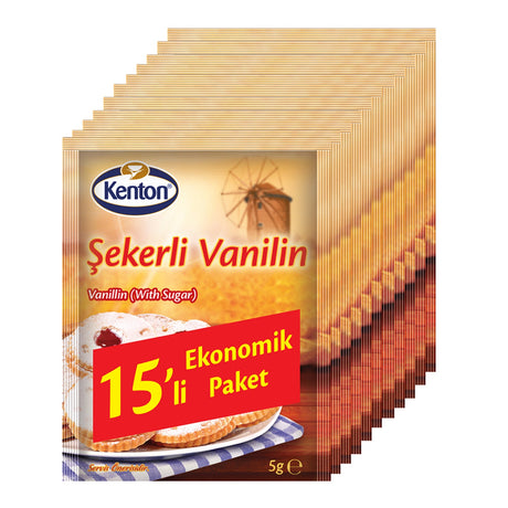 Kenton Vanilin with Sugar (15 pack) 99p PM 18x75g dimarkcash&carry
