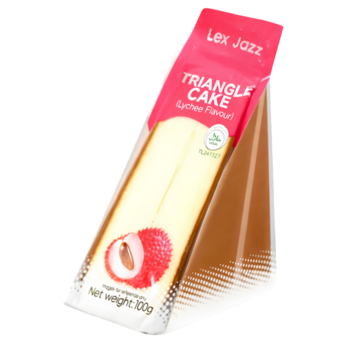 Obalab Triangular Cake Lychee 20X100g dimarkcash&carry