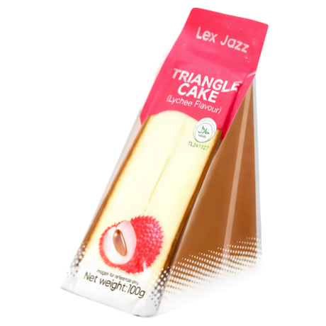 Obalab Triangular Cake Lychee 20X100g dimarkcash&carry