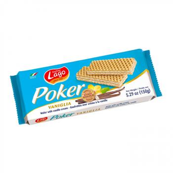 Lago Poker Wafer With Vaniglia 16X150g dimarkcash&carry