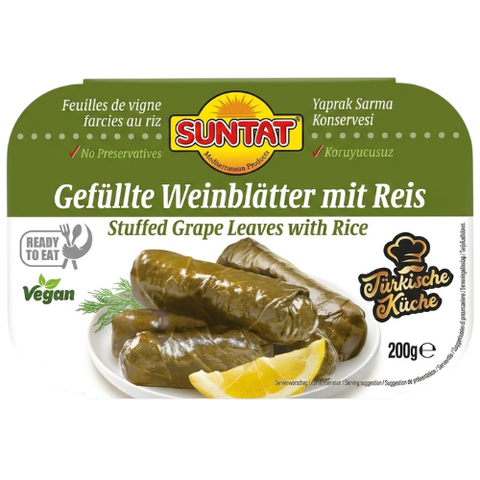 Suntat Stuffed Vine Leaves TRAY 10x200g dimarkcash&carry