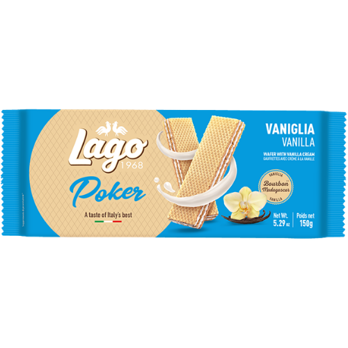Lago Poker Wafer With Vaniglia 16X150g dimarkcash&carry