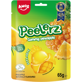 Amos Peelerz Gummy ( Halal ) Pineapple 12x65g dimarkcash&carry