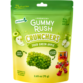 Gummy Rush Crunchers Green Apple 12X80g dimarkcash&carry