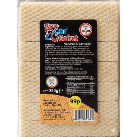 Efsane Wafers Banana 24x280g dimarkcash&carry