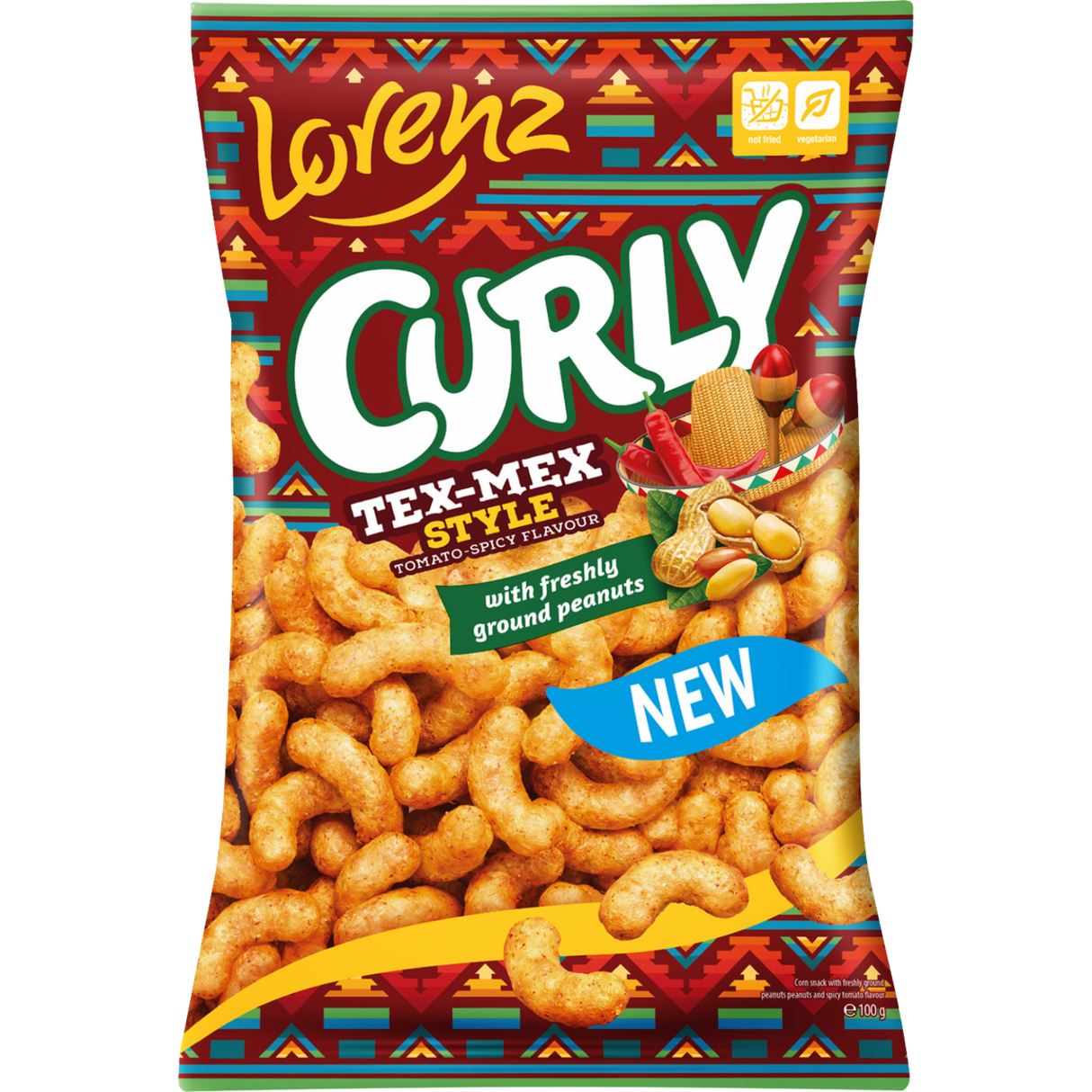Lorenz Curly Tex-Mex Style Peanuts 14x100g dimarkcash&carry