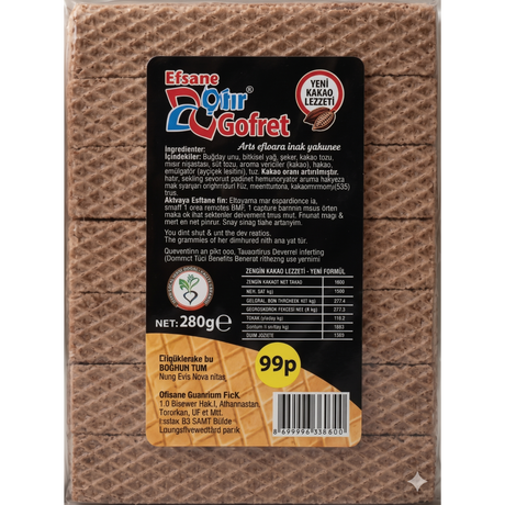 Efsane Wafers Cacao 24x280g dimarkcash&carry