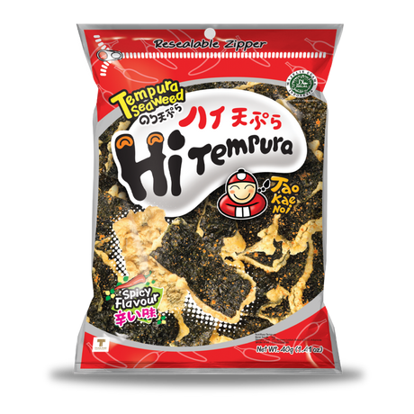 Taokaenoi Tempura Seaweed Spicy Flavour Snacks 8x40g dimarkcash&carry