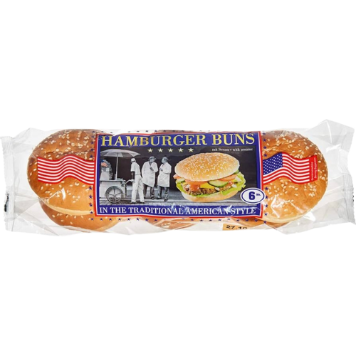 American Style Seeded Burger Buns 8X300G dimarkcash&carry