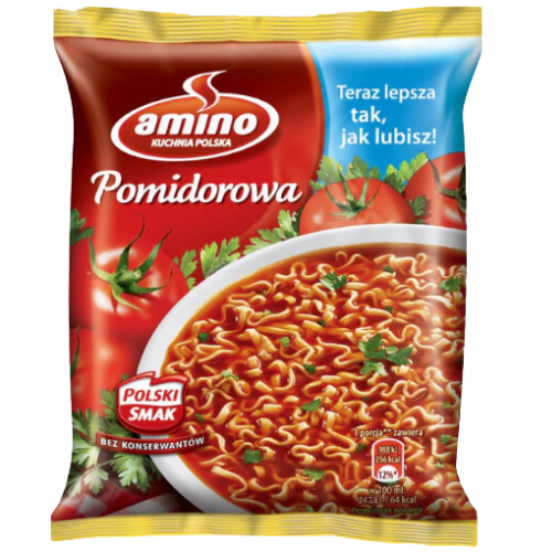 Amino Noodle-Tomato Soup (Pomidor) 22X61G dimarkcash&carry