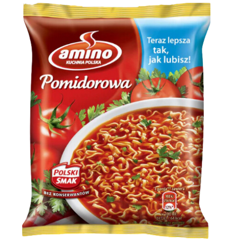 Amino Noodle-Tomato Soup (Pomidor) 22X61G dimarkcash&carry