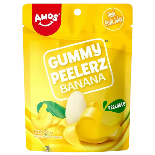 Amos Peelerz Gummy Banana Candy 12x120g dimarkcash&carry