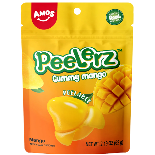 Amos Peelerz Gummy Mango Candy 12X65G dimarkcash&carry