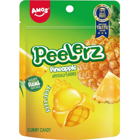 Amos Peelerz Gummy Pineapple Candy 12X65G dimarkcash&carry