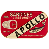 Apollo Sardines In Vegetable Oil 50X125G dimarkcash&carry