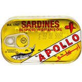 Apollo Sardines In Spicy Oil 50X125G dimarkcash&carry