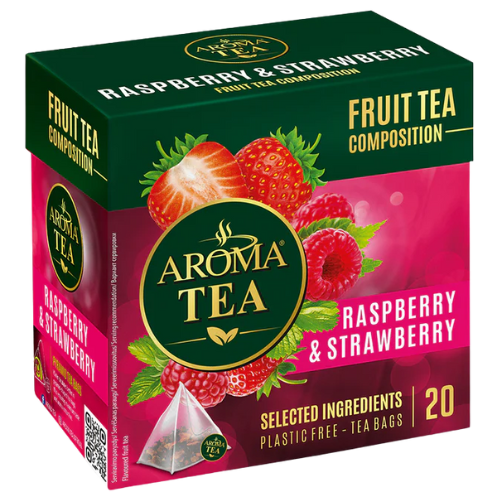 Aroma Tea Raspberry/Strawberry 10X40G dimarkcash&carry