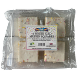 Baker Boys 4 White Iced Muffin Square Cakes dimarkcash&carry