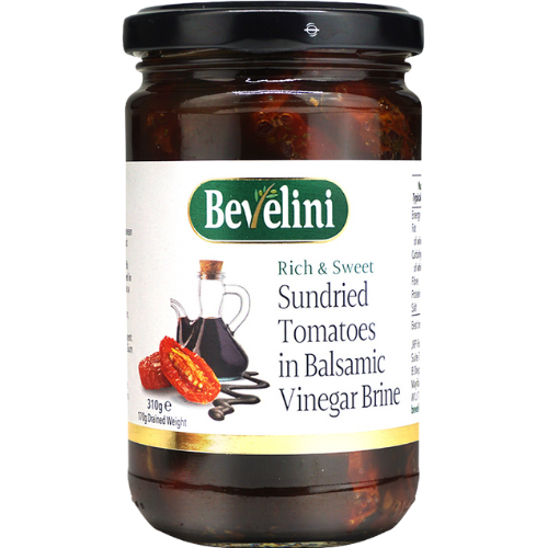 Bevelini Sundried Tomatoes In Balsamic Vinegar 6x310g