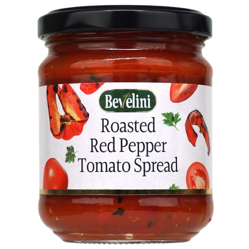 Bevelini Roasted Red Pepper Tomato Spread 6X200G