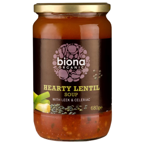 Organic Biona Hearty Lentil Soup 6X680G-Jar