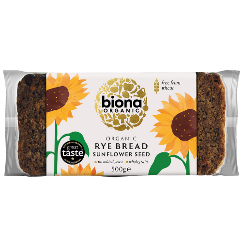 Organic Biona Rye Sunflower Bread 7X500G
