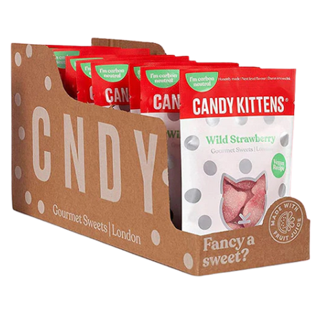Candy Kittens Wild Strawberry 10X140G dimarkcash&carry