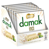 Damak White Chocolate w Pistachio Bar *inci* 6X60g dimarkcash&carry