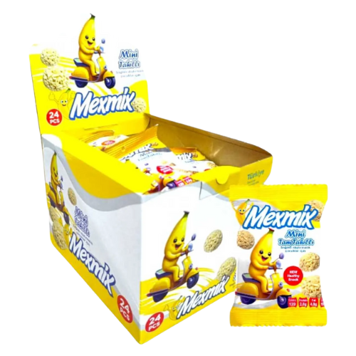 Mexmix Mini Cookies Banana (Tahilli) 24X28G dimarkcash&carry