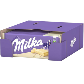 Milka White Chocolate Bar 24X90G dimarkcash&carry
