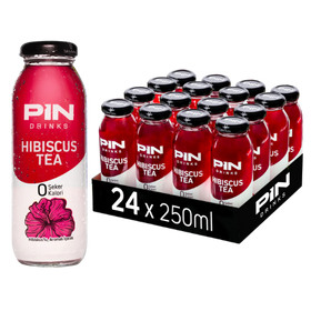 Pin Drinks Hibiscus Tea Glass 24X250Ml dimarkcash&carry