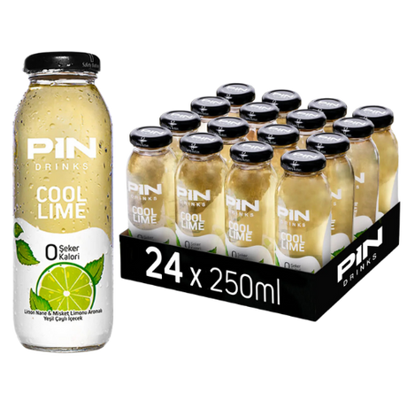Pin Drinks Cool Lime Glass 24X250Ml dimarkcash&carry