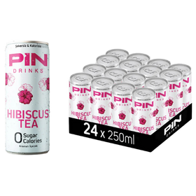 Pin Drinks Hibiscus Tea Can 24X250Ml dimarkcash&carry