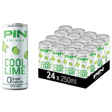 Pin Drinks Cool Lime Can 24X250Ml dimarkcash&carry