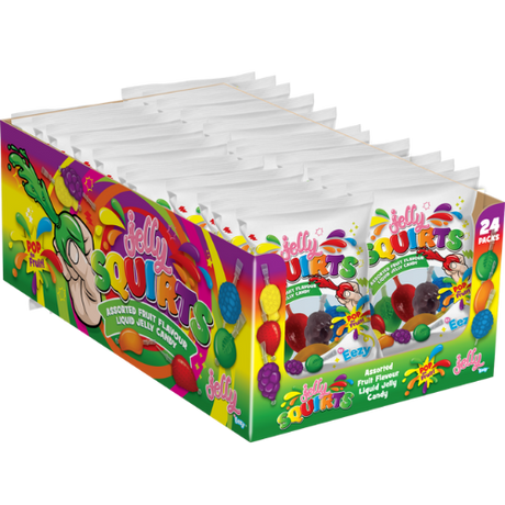 Jelly Squirts - Fruit Flavour Liquid Jelly 24x272g dimarkcash&carry