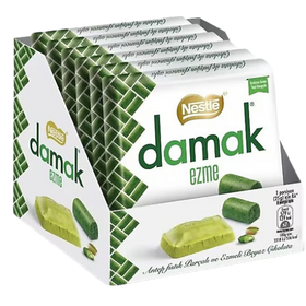 Damak Ezme Pistachio Cream Chocolate Bar 6X55G