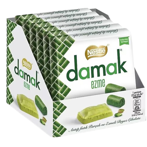 Damak Ezme Pistachio Cream Chocolate Bar 6X55G