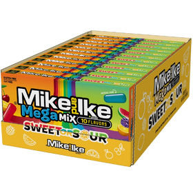 Mike & Ike Theater Mega Mix Sweet or Sour 12x120g (BIG) dimarkcash&carry