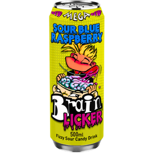 Brain Licker Sour Blue Raspberry Drink 12x500ml