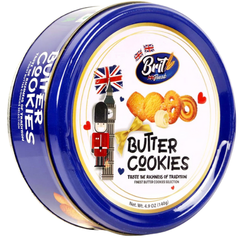 Brit Treat Butter Cookies Tins 24X140G dimarkcash&carry