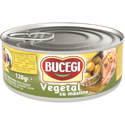 Bucegi Vegetable Pate With Olives 6X120G dimarkcash&carry